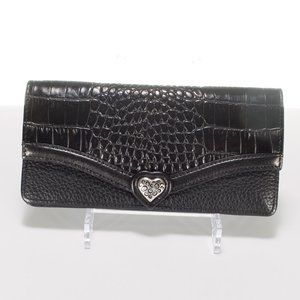 Brighton Black and Dark Brown Wallet